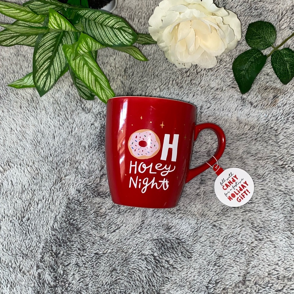 "OH holey night" coffee cup